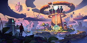 Sci Fi, building wallpaper