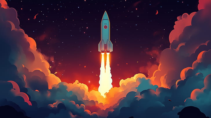 Rocket Launch: Stunning  Experience, rocket launch, rocket, Launch, cloud, space wallpaper