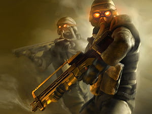Killzone 3, Warrior soldier, Sci-fi weapon, wallpaper