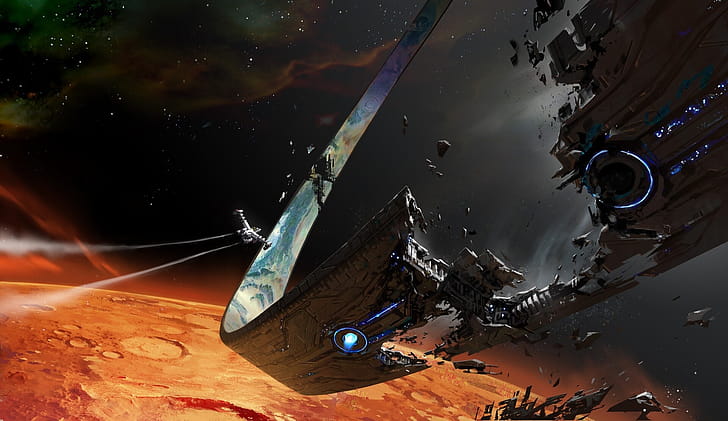 Broken ring, Halo Ring wallpaper