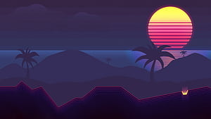 Synthwave Abstract , synthwave, abstract, digital-art wallpaper