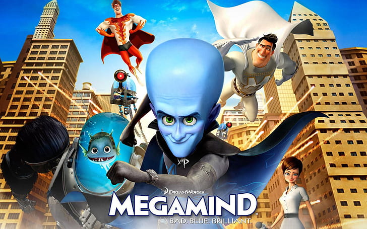 Megamind, Animation, Creative artwork, Bold characters wallpaper