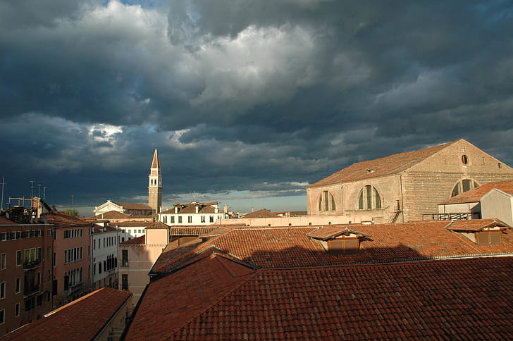 Venice, Rooftop wallpaper