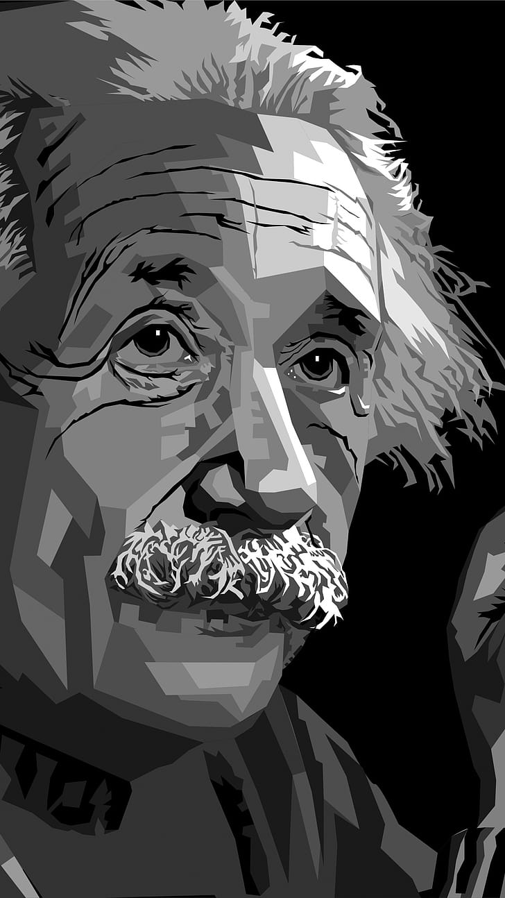 Albert Einstein, Mobile , Backgrounds, Genius phone wallpaper