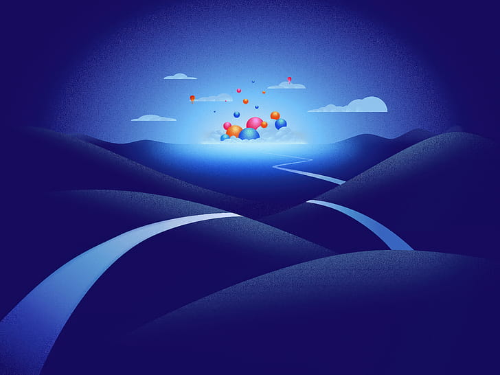 Fedora Linux Hot Air Balloon, fedora, linux, computer wallpaper