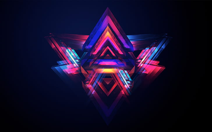 Abstract Pyramids, abstract wallpaper