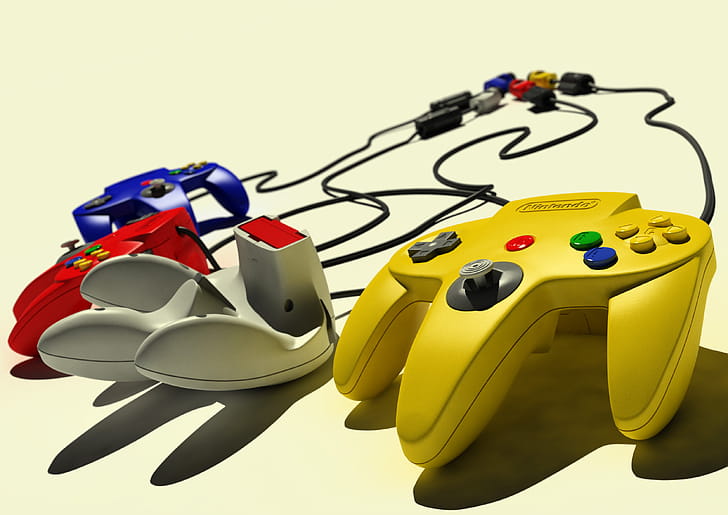 N64 controller, Nintendo wallpaper