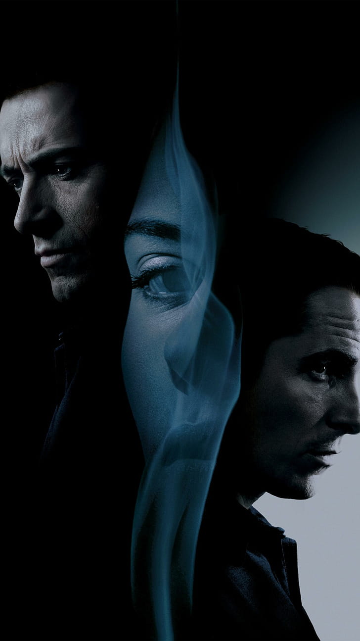 The Prestige, Stage magic, Twisted developments, Dark secrets phone wallpaper