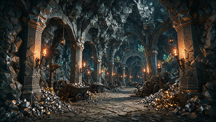 Dwarven Deepforge —, Dwarven Mine wallpaper