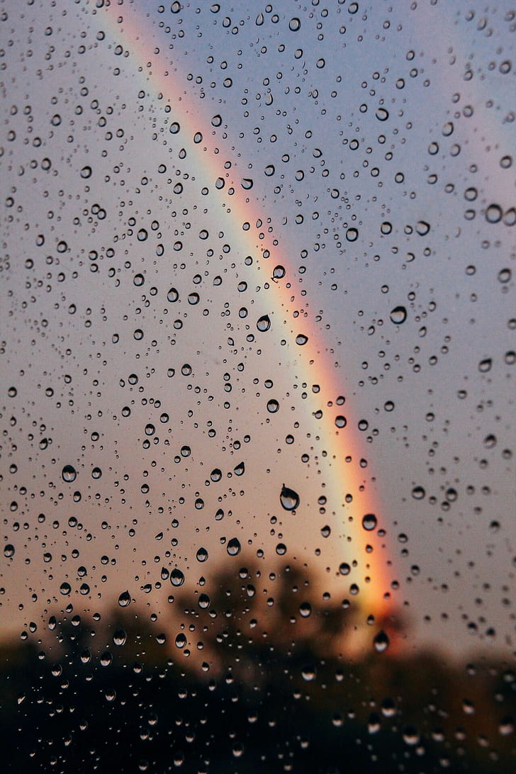 Rainbow, Rain phone wallpaper