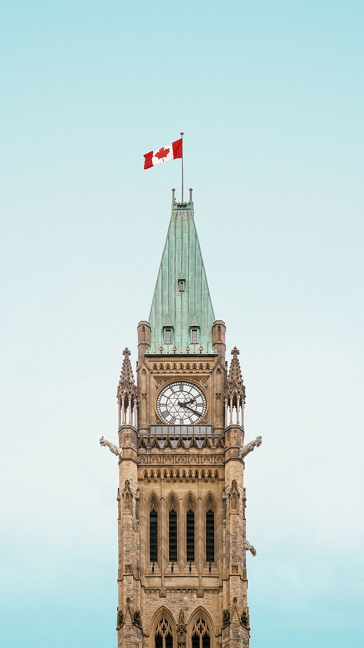 Peace Tower, Clock phone wallpaper
