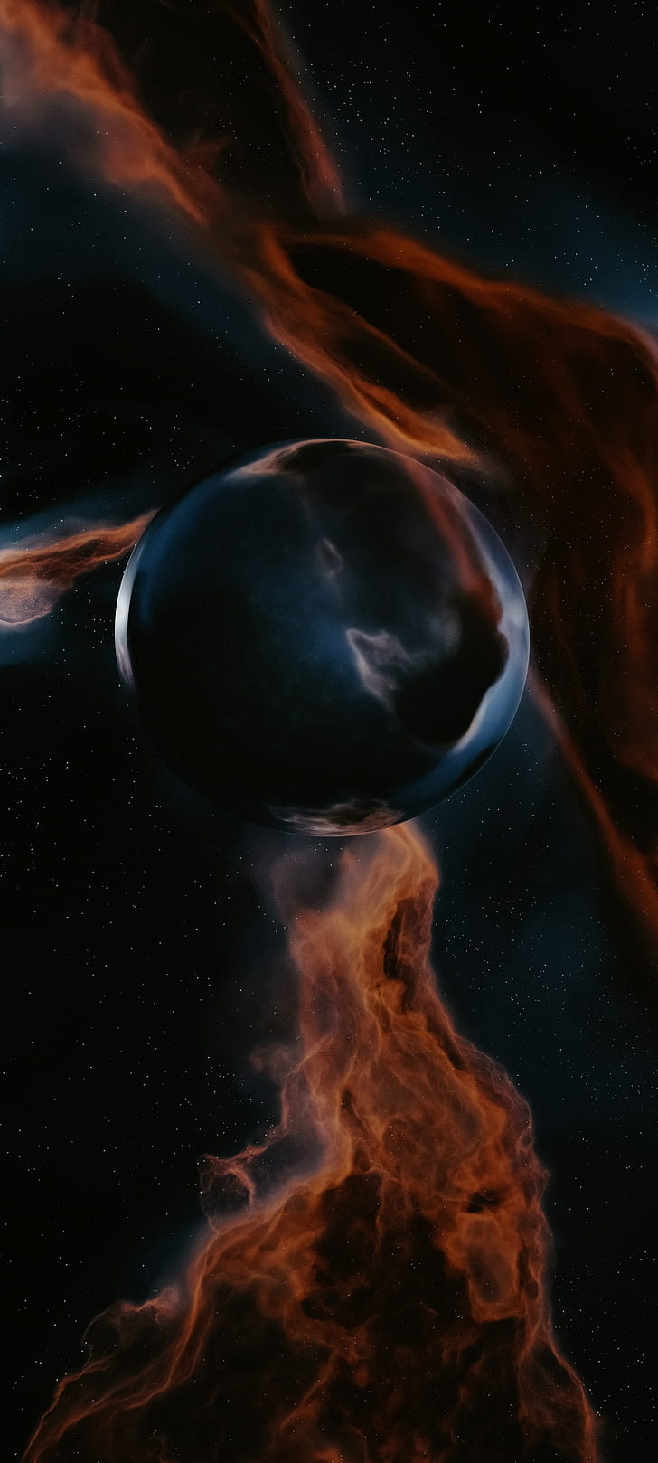 artistic, space phone wallpaper