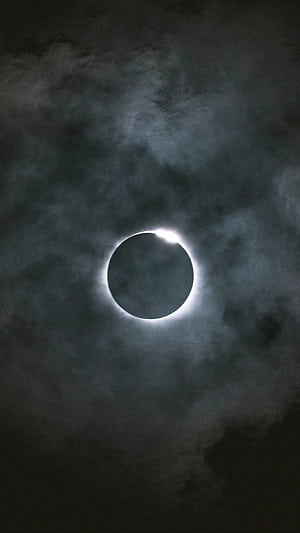 Eclipse, eclipse, nature, moon phone wallpaper