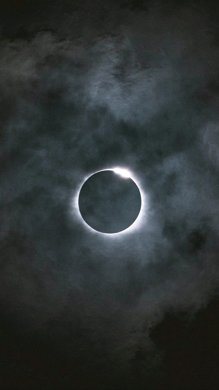 Eclipse, eclipse, nature, moon phone wallpaper