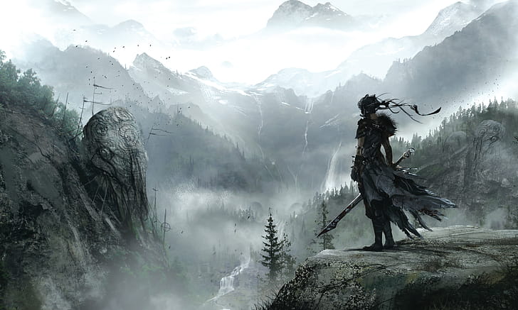 Hellblade, , Background , Dark fantasy wallpaper