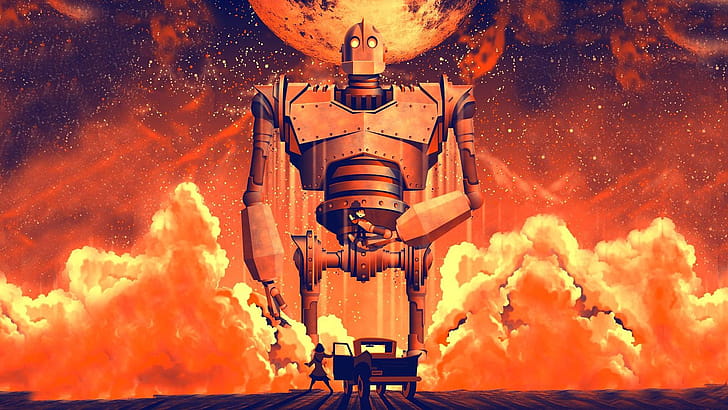 Iron Giant, Active , Animation wallpaper