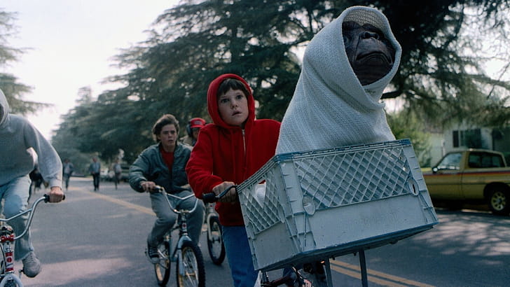 E.T., extra terrestrial,  U, background wallpaper