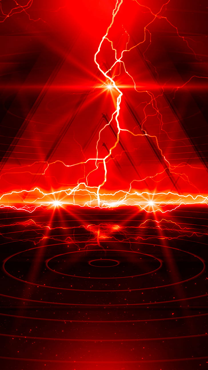 Abstract, red phone wallpaper