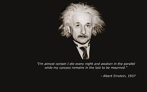 Albert Einstein, Quotes , Wisdom, Genius wallpaper