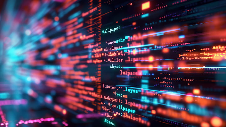 Coding  - Tech Code Abstract Background, technology, code,  Abyss wallpaper