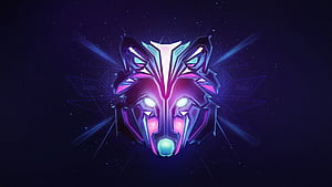 Wolf, Facets wallpaper