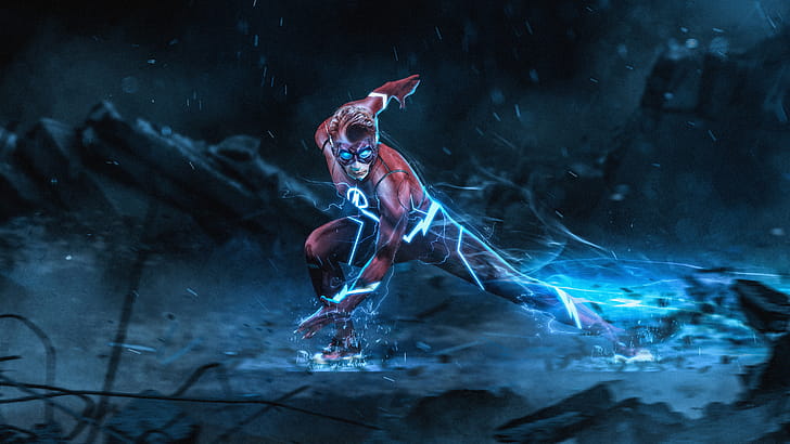 Flash, flash, superheroes wallpaper