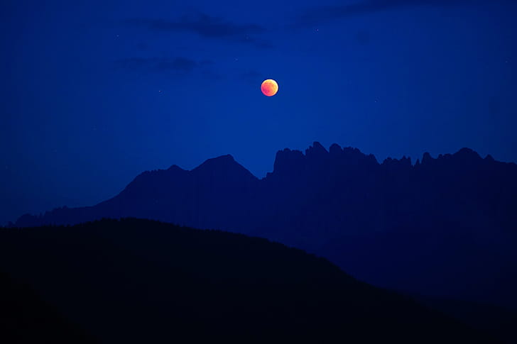 Lunar Eclipse , lunar, eclipse, evening, nature wallpaper