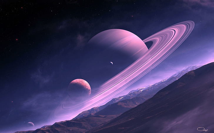 Artwork, Saturn wallpaper