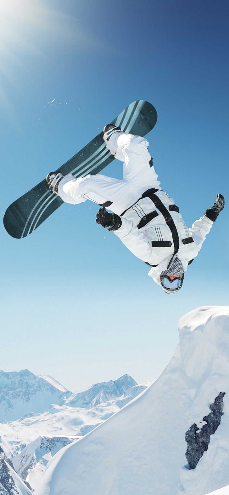 Backflip, Snowboarding phone wallpaper