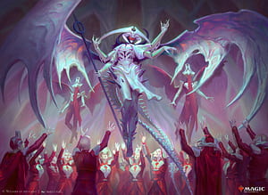Atraxa, Grand Unifier - Phyrexia: All Will Be One, man made, Magic: The Gathering wallpaper