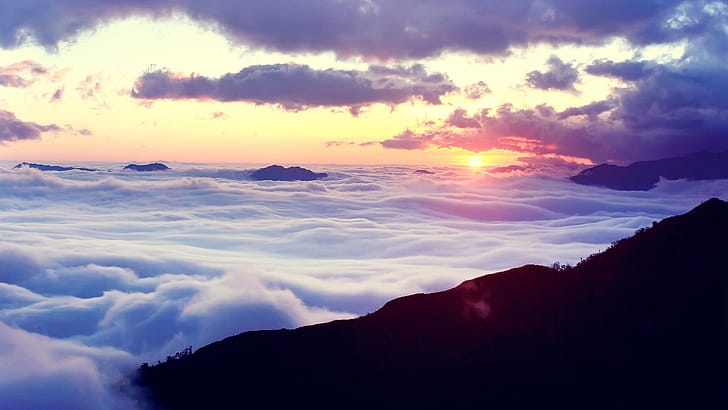Horizon, Clouds wallpaper