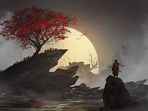 Samurai, Fantasy, Warrior wallpaper