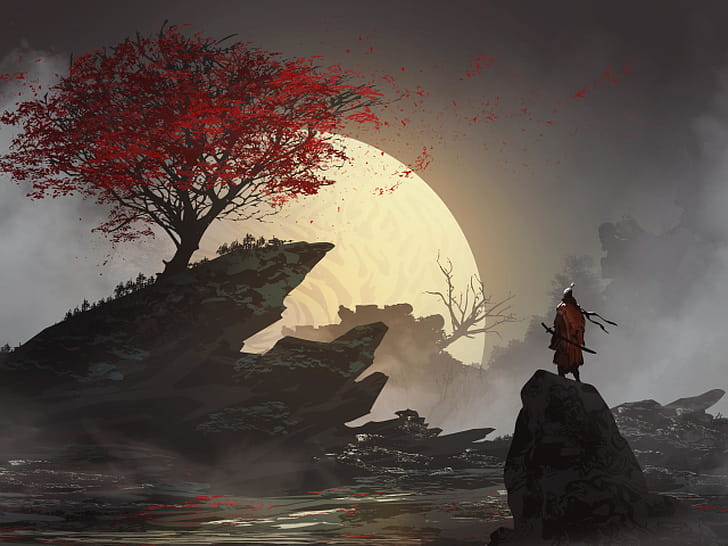 Samurai, Fantasy, Warrior wallpaper
