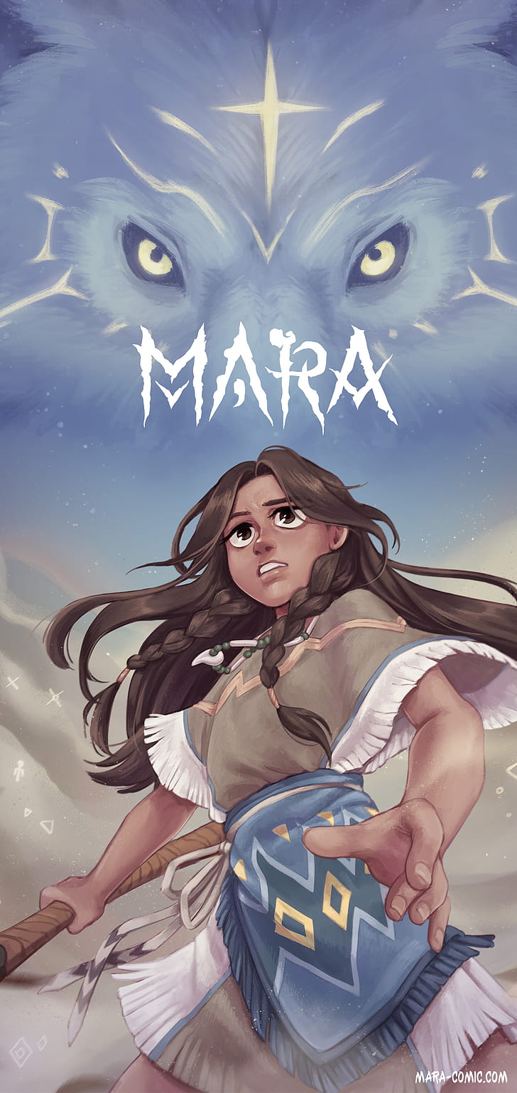 Mara - mobile , from https://mara-comic.com, Comic phone wallpaper