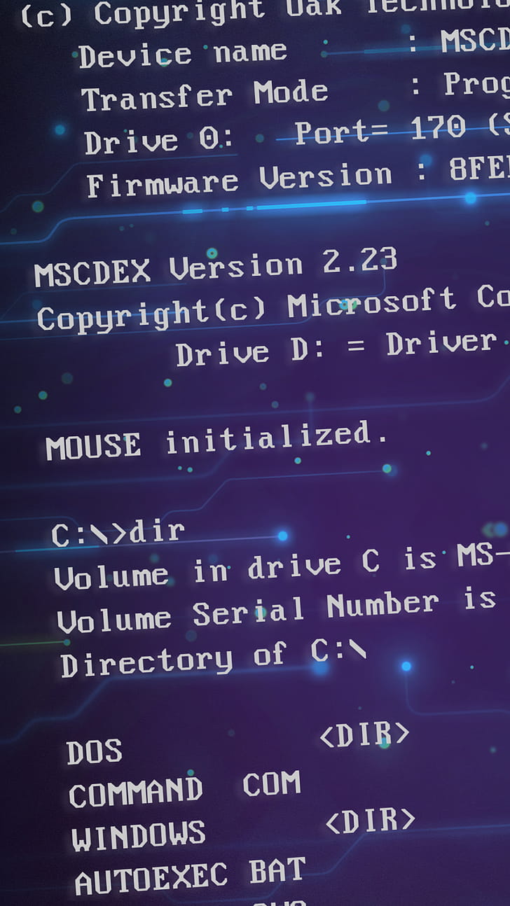 MS-DOS, technology phone wallpaper