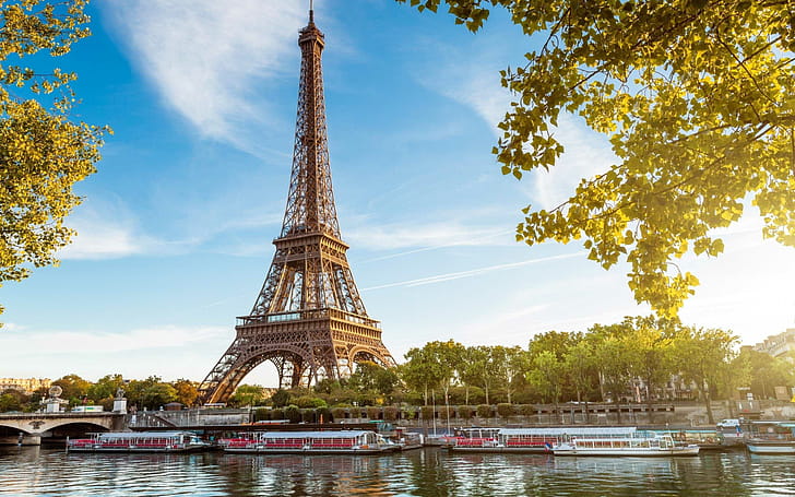 Seine River, Eiffel Tower wallpaper