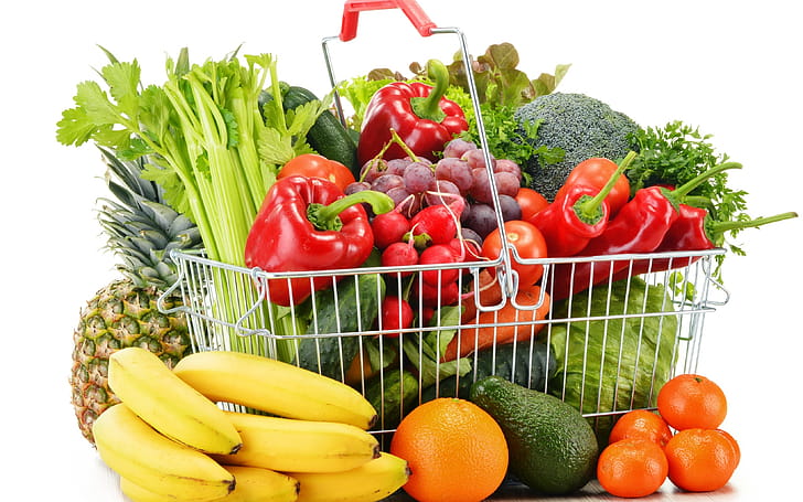 Basket, Vegetables wallpaper