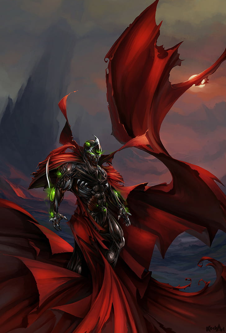 Hellspawn, The Bioboosted Hellspawn, Dark fantasy, Comic book phone wallpaper