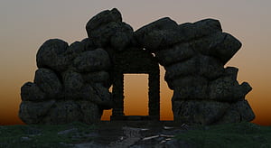 Ancient gate wallpaper