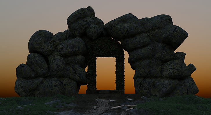 Ancient gate wallpaper
