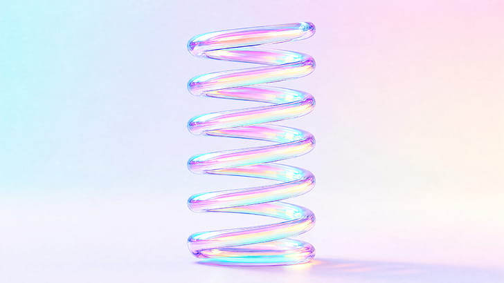 Prismatic Coil —   Pastel, Spring wallpaper