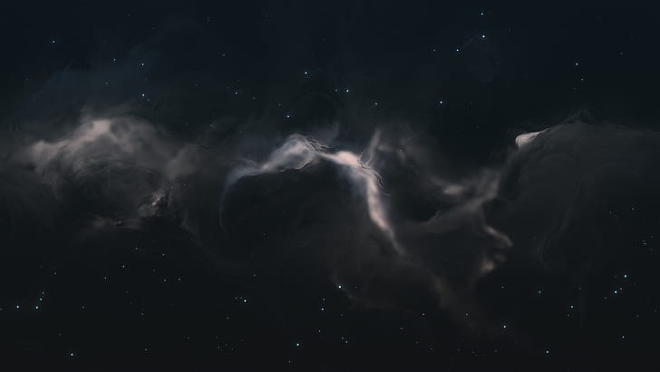 Blue Graphite Nebula, nebula, space, Sci Fi wallpaper