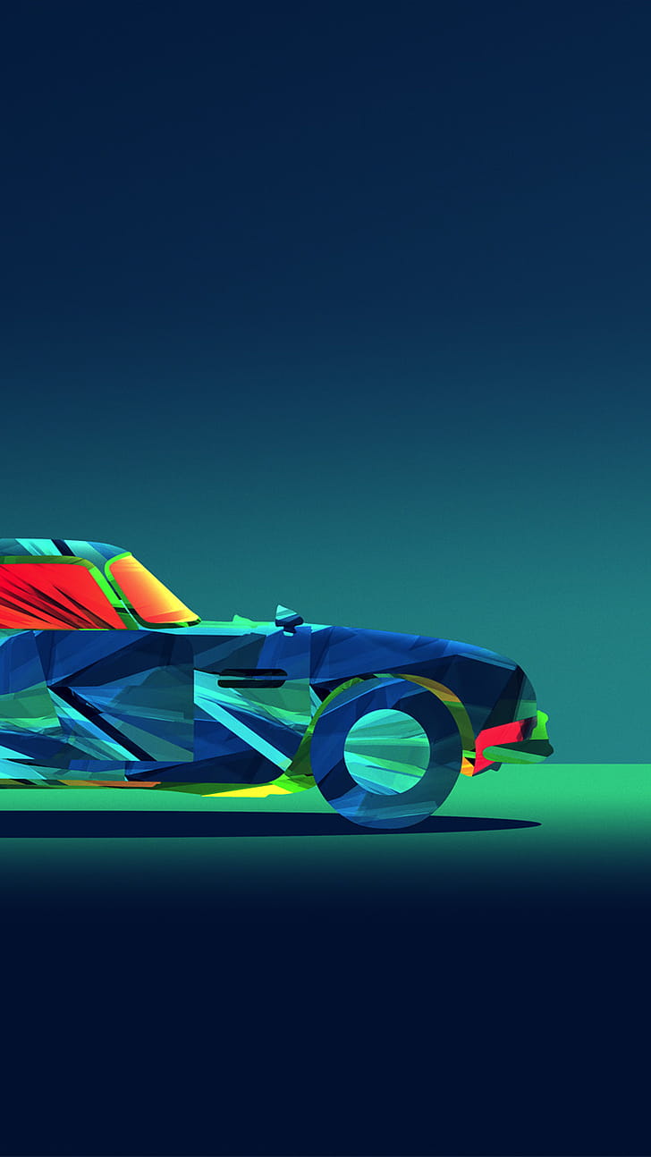 Car, Facets phone wallpaper