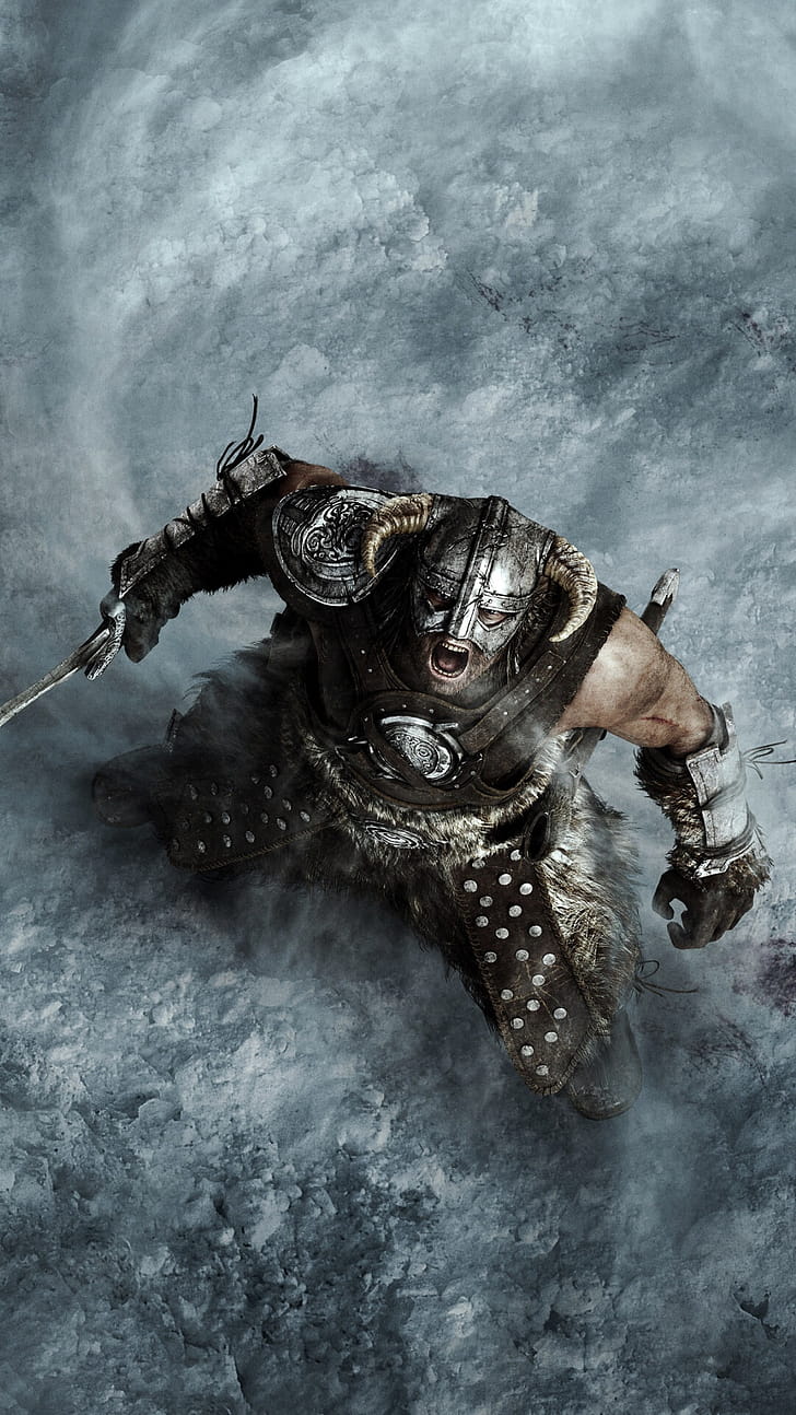 Dragonborn, Skyrim phone wallpaper