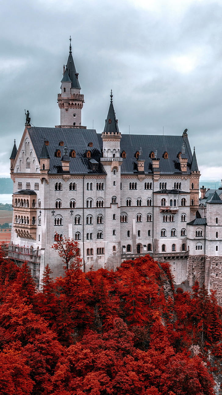 Neuschwanstein, Castles phone wallpaper