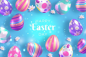 Happy Easter Egg Holiday — Vibrant, easter egg, holiday, Easter wallpaper