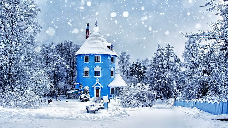 Snowfall , wallpaper