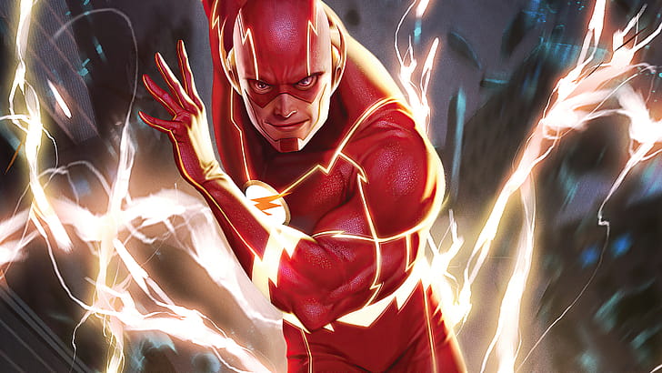 Flash Fast Runner, flash, superheroes, artwork wallpaper