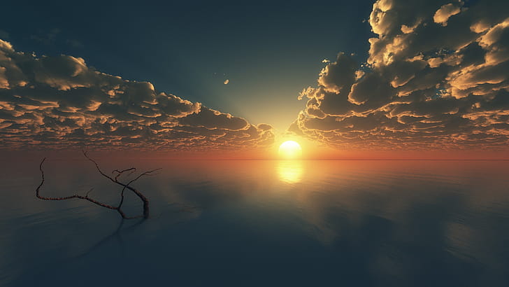 Clouds, Sunrises wallpaper