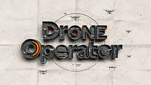 Drone Operator —, Drone Operator, Drone, Logo, Typography, Technology wallpaper